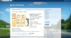 Desktop Screenshot of gameofthrones4u.blogspot.com