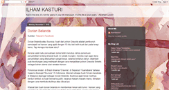 Desktop Screenshot of ilham-kasturi.blogspot.com