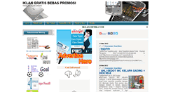 Desktop Screenshot of iklan-gratis-promosi.blogspot.com