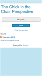 Mobile Screenshot of chickinthechairperspective.blogspot.com