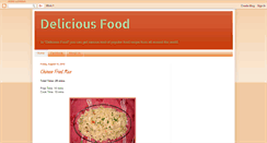 Desktop Screenshot of delecious-food.blogspot.com