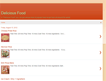 Tablet Screenshot of delecious-food.blogspot.com