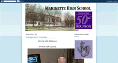 Desktop Screenshot of marinettehigh61.blogspot.com