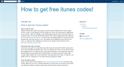 Desktop Screenshot of freeitunescodess.blogspot.com