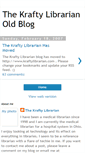 Mobile Screenshot of kraftylibrarian.blogspot.com