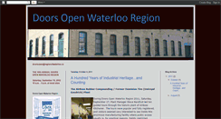 Desktop Screenshot of doorsopenwaterlooregion.blogspot.com