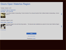 Tablet Screenshot of doorsopenwaterlooregion.blogspot.com