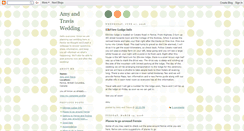 Desktop Screenshot of amyandtraviswedding.blogspot.com