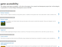 Tablet Screenshot of game-accessibility.blogspot.com
