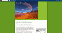 Desktop Screenshot of accionuniversal.blogspot.com