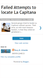 Mobile Screenshot of failedattemptstolocatelacapitana.blogspot.com