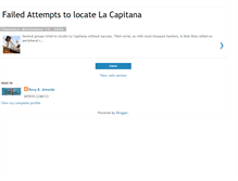 Tablet Screenshot of failedattemptstolocatelacapitana.blogspot.com