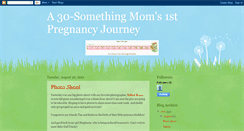 Desktop Screenshot of a30-somethingmoms1stpregnancyjourney.blogspot.com