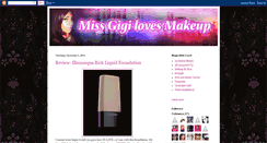 Desktop Screenshot of missgigimakeup.blogspot.com