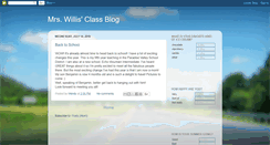 Desktop Screenshot of mrswillisclassblog.blogspot.com