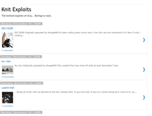 Tablet Screenshot of knitexploits.blogspot.com