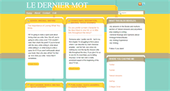 Desktop Screenshot of le-dernier-mot.blogspot.com