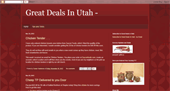 Desktop Screenshot of greatdealsinutah.blogspot.com