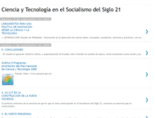 Tablet Screenshot of cienciaytecnologiasoc21.blogspot.com