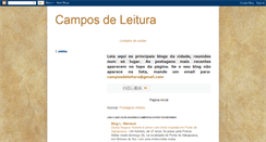 Desktop Screenshot of camposdeleitura.blogspot.com
