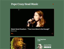 Tablet Screenshot of popecrazyhead.blogspot.com