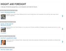 Tablet Screenshot of insight-and-foresight.blogspot.com