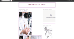 Desktop Screenshot of marinettemonde.blogspot.com