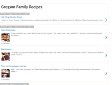 Tablet Screenshot of gregsonrecipes.blogspot.com