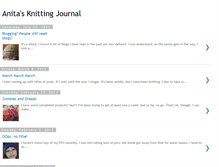 Tablet Screenshot of anitasknittingjournal.blogspot.com