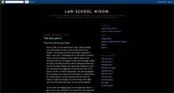 Desktop Screenshot of law-school-widow.blogspot.com