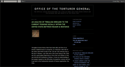 Desktop Screenshot of officeofthetorturergeneral.blogspot.com