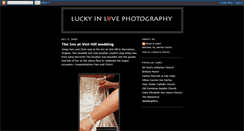 Desktop Screenshot of luckyinlovephotography.blogspot.com