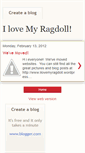 Mobile Screenshot of ilovemyragdoll.blogspot.com