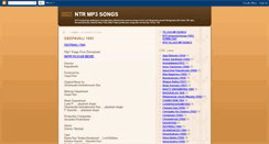 Desktop Screenshot of ntrmp3songs.blogspot.com