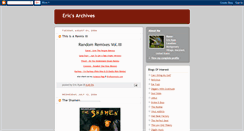 Desktop Screenshot of ericsarchives.blogspot.com