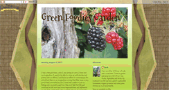 Desktop Screenshot of greenfoodiesgarden.blogspot.com