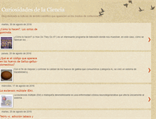 Tablet Screenshot of curiosidades-ciencia.blogspot.com