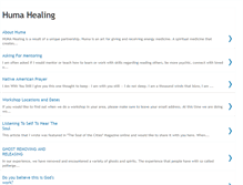 Tablet Screenshot of humahealing.blogspot.com