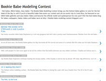 Tablet Screenshot of bookie-babe-modeling-contest.blogspot.com