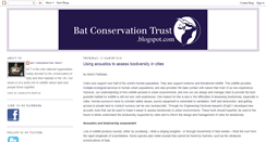 Desktop Screenshot of batconservationtrust.blogspot.com