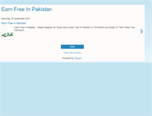 Tablet Screenshot of earn-free-in-pakistan.blogspot.com