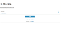 Tablet Screenshot of absentia.blogspot.com