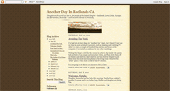 Desktop Screenshot of anotherdayinredlandsca.blogspot.com