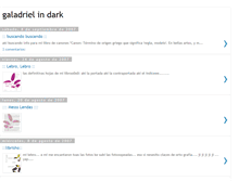 Tablet Screenshot of galadriel-in-dark.blogspot.com
