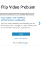 Mobile Screenshot of flip-video-problem.blogspot.com