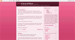 Desktop Screenshot of a-drop-of-elixir.blogspot.com