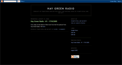 Desktop Screenshot of haygreenradio.blogspot.com