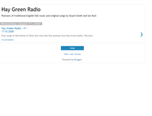 Tablet Screenshot of haygreenradio.blogspot.com