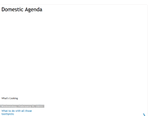 Tablet Screenshot of domesticagenda.blogspot.com