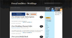 Desktop Screenshot of freeforyouandmetooweddings.blogspot.com